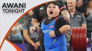 AWANI Tonight Powerlifter Bonnie Bunyau defends Paralympic gold breaks world record [upl. by Akerley]