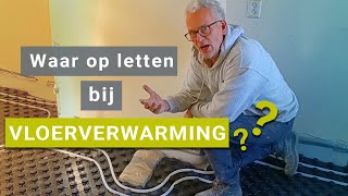 Belangrijke aandachtspunten bij het leggen van vloerverwarming [upl. by Saloma430]