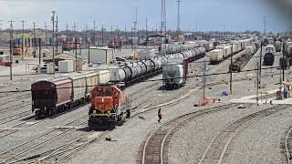 BNSF SD402 Switching at Belen Yard [upl. by Kirven511]