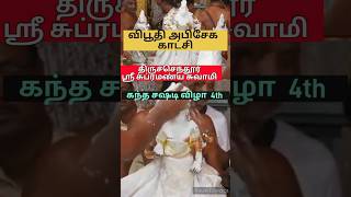 4th day I vibhuti abhishekam view thiruchendur kandha sashti vizha [upl. by Retsehc]