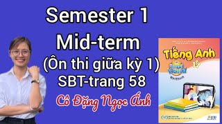 Giải SBT TA lớp 9 ilearn smart world  Semester 1 midterm Review Workbook p5859Cô Đặng Ngọc Ánh [upl. by Polinski]