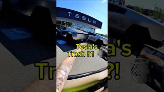 Teslas dumpster was full of omg dumpsterdiving tesla car cars shorts [upl. by Gazzo]