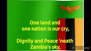 National Anthem of Zambia Stand and Sing of Zambia Proud and Free EN [upl. by Teage]