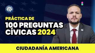 Cómo responder las 100 preguntas cívicas Ciudadanía americana 2024 [upl. by Ahsatsana145]