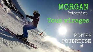 ⛷ SKI CARVING 0 MORGAN Petitniot skieur  Tous virages  Pistes  Poudreuse [upl. by Ajam188]