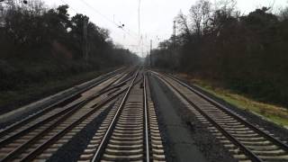 HD720cam  Führerstandsmitfahrt Hemsbach  Darmstadt  Mainz Bischofsheim [upl. by Andeee]