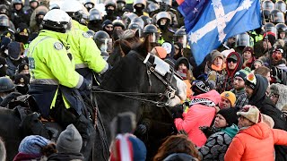 CTV News Ottawa  Police arrest quotFreedom Convoyquot organizers move on remaining demonstrators [upl. by Genesia]