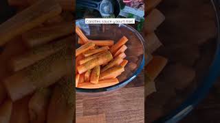 Carottes au four sauce yaourt miel [upl. by Ansilme]