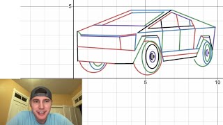 Cybertruck in Desmos [upl. by Lemay810]