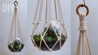 🪴FÁCIL 😃DIY Portamacetas de Macrame paso a paso  DIY Macrame Plant Hanger Step by Step Tutorial [upl. by Duke]