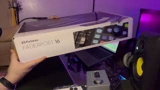 PreSonus Faderport 16 An Unboxing amp Light Show [upl. by Kilk867]