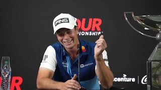 2023 TOUR Championship Viktor Hovland Sunday Winner s Presser HLS Video m19211 [upl. by Cerelia]