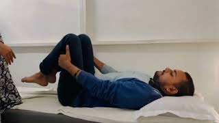 Williams flexion exercises to treat chronic disc bulge lumbar radiculopathy canal stenosisvideo [upl. by Kyred]