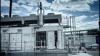 Siemens Energy SGT400 running on 100 green Hydrogen without Co2 and low Nox Dry Low Nox [upl. by Intyrb121]