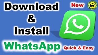 How to Download and Install WhatsApp Mobile App New [upl. by Pinzler]