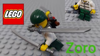 I build Zoro 3 SWORDS style in LEGO One piece [upl. by Aneehsal]