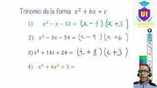 Trinomio de la forma x2bxc algebra factorization factorización [upl. by Anos]