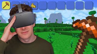 Minecrafts Terraria Mod in VR is SCARY [upl. by Arnulfo]