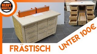 🔥 UNTER 100€ 12 Frästisch einfach selber bauen [upl. by Jopa80]