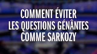 Toutes les techniques de Nicolas Sarkozy pour esquiver les questions gênantes [upl. by Valene203]