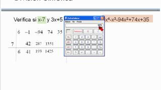 Division Sintetica  Factores de un polinomio [upl. by Zoie]