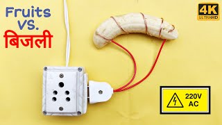 220 Volt Electricity Vs Fruits Experiment [upl. by Trab]