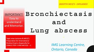 Bronchiectasis and Lung Abscess [upl. by Mirabelle]