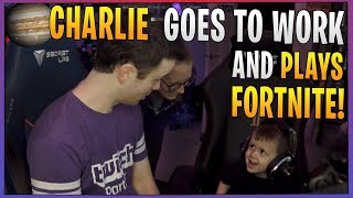 Charlie goes to work and plays Fortnite  DrLupo [upl. by Ettennal984]