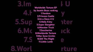 Worldwide Torture EP ranking jazmin bean fyp foryoupage ranking [upl. by Hanoj]