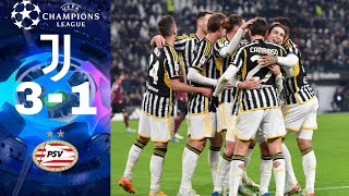 Juventus vs Eindhoven Champions League 20242025 [upl. by Kosse]