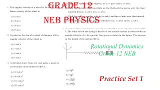 3 Rotational Dynamics  Practice Set I  Class 12 NEB Physics in Nepali [upl. by Arodoeht969]