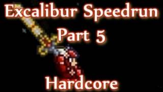 Terraria  Excalibur Hardcore Speedrun Part 5 [upl. by Lydon]