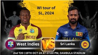 Sri Lanka vs West Indies 2nd T20 Match Prediction WI vs SL wivssl [upl. by Peacock]