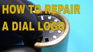 HOW TO Repair a Seiko dial logo sticker [upl. by Lindie806]