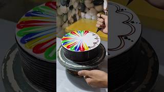 Multi Colour Cake  Chocolate Multi Colour Design shorts youtubeshorts video viralvideo [upl. by Melisande]