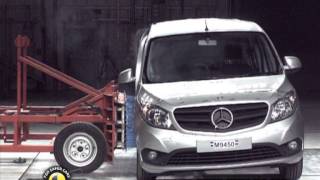 Euro NCAP  Mercedes Benz CITAN Kombi  2013  Crash test [upl. by Nedaj]