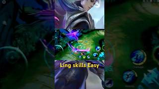 Ling Combo skills short MLBB [upl. by Nikolas]