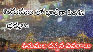 Tirumala latest updates today  srivari steps tickets  Divi devotional [upl. by Nilatak223]