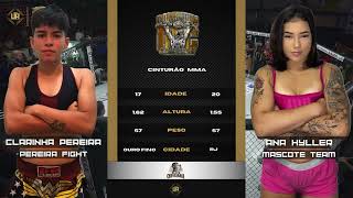 DOMINIUM FIGHTER MMA  CLARINHA PEREIRA VS ANNA HYLLER  CINTURÃO MMA FEMININO [upl. by Arvid]