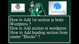 How to add 1st section in body wordpress UrduHindi [upl. by Alyos]