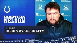 Quenton Nelson Media Availability  November 11 [upl. by Agripina169]