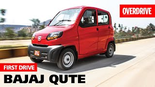 Bajaj Qute  First Drive I OVERDRIVE [upl. by Iew769]