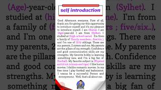 How to introduce yourself in english introduce yourself in interviewself introduction in english [upl. by Ithsav]