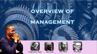 Overview of Management [upl. by Holladay53]