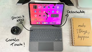 Logitech Combo Touch Keyboard  BEST iPad Pro Accessory [upl. by Greenebaum711]