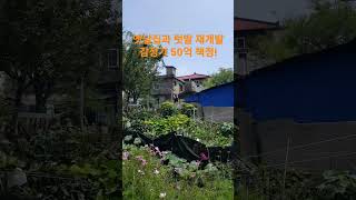 옛날집과 텃밭 재개발 감정가 50억 확정 재미있는 Shorts 시골집 옛날집 여행 부동산 한옥 [upl. by Labinnah573]