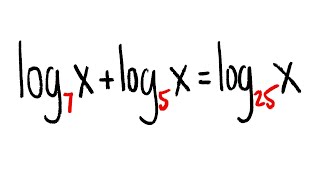 solving a logarithmic equation with different bases [upl. by Marler]