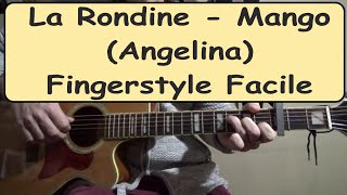 La rondine  Mango Angelina Tutorial chitarra [upl. by Eseerehs]