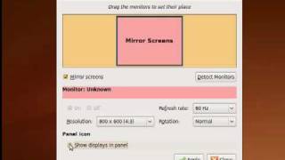 Configure your monitor display in Ubuntu [upl. by Eicrad]