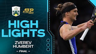 Zverev v Humbert final Highlights  Rolex Paris Masters 2024 [upl. by Tnarg]